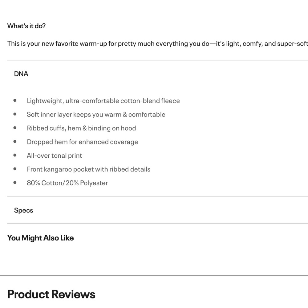 NWT!  Under Armour girls hoodie, size small - Picture 2 of 7